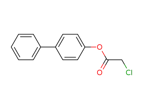 Molecular Structure of 125288-31-5 (chloro-acetic acid biphenyl-4-yl ester)