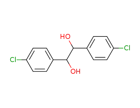 Molecular Structure of 37580-81-7 (1,2-Ethanediol,1,2-bis(4-chlorophenyl)-, (1R,2S)-rel-)