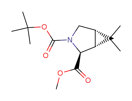 Molecular Structure of 569679-06-7 (3-(tert-butyl) 2-methyl (1R,2S,5S)-6,6-dimethyl-3-azabicyclo[3.1.0]hexane-2,3-dicarboxylate)