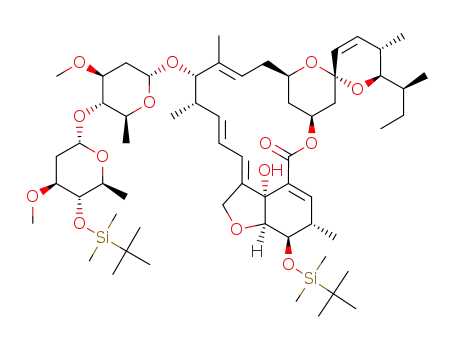 4'',5-bis<O-(dimethyl-tert-butylsilyl)>-Δ<sup>2</sup>-4(R)-avermectin B<sub>1a</sub>