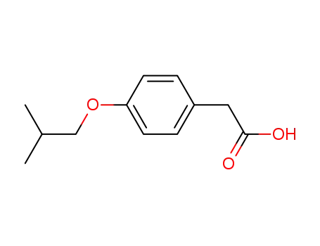 Molecular Structure of 13362-94-2 (2-[4-(2-methylpropoxy)phenyl]acetic acid)