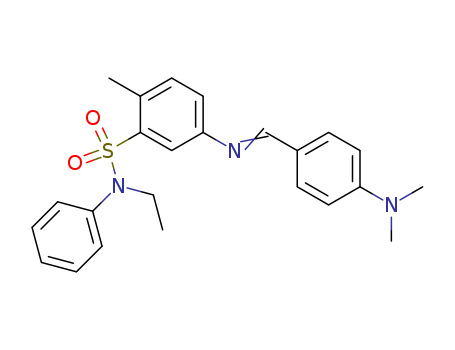 Benzenesulfonamide,5-[[[4-(dimethylamino)phenyl]methylene]amino]-N-ethyl-2-methyl-N-phenyl-