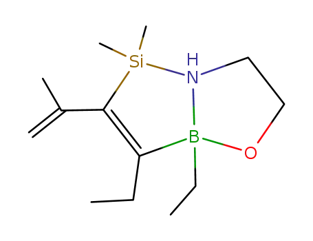 4,5-diethyl-3-isopropenyl-2,2-dimethyl-6-oxa-1-azonia-2-sila-5-boratabicyclo{3.3.0}oct-3-ene