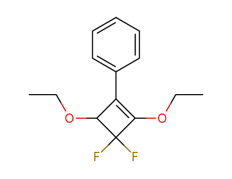 Molecular Structure of 787-18-8 (1,1-Difluor-2,4-diethoxy-3-phenyl-cyclobuten)