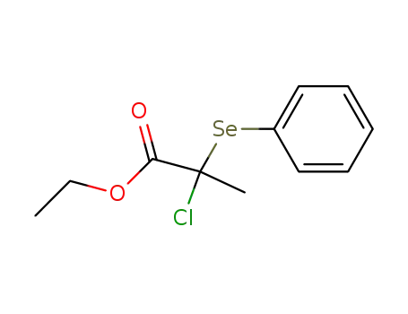 Propanoic acid, 2-chloro-2-(phenylseleno)-, ethyl ester