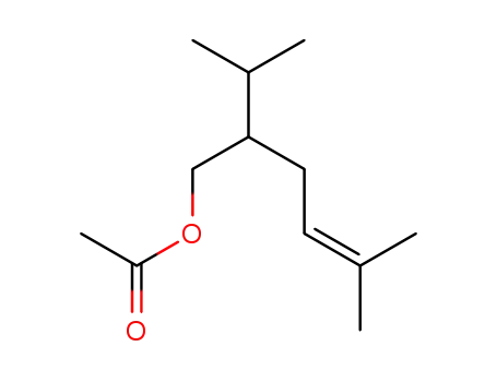 Molecular Structure of 74912-37-1 (2-isopropyl-5-methylhex-4-enyl acetate)