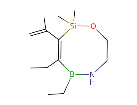 Molecular Structure of 129363-59-3 (4,5-diethyl-3-isopropenyl-2,2-dimethyl-1-oxa-6-aza-2-sila-5-bora-3-cyclooctene)