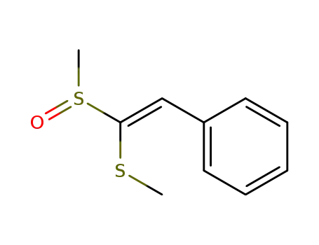 Molecular Structure of 35453-05-5 (methyl[(E)-1-(methylsulfinyl)-2-phenylvinyl]sulfane)