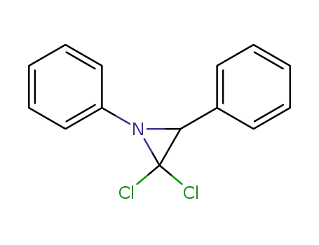 Molecular Structure of 3543-98-4 (2,2-dichloro-1,3-diphenylaziridine)