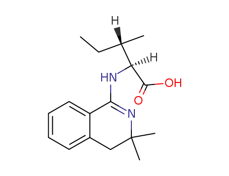Molecular Structure of 187884-92-0 (L-Leucine, N-(3,4-dihydro-3,3-dimethyl-1-isoquinolinyl)-)