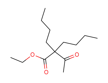 Molecular Structure of 55501-16-1 (Hexanoic acid, 2-acetyl-2-butyl-, ethyl ester)