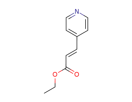 Molecular Structure of 123293-78-7 (2-Propenoic acid, 3-(4-pyridinyl)-, ethyl ester, (2E)-)