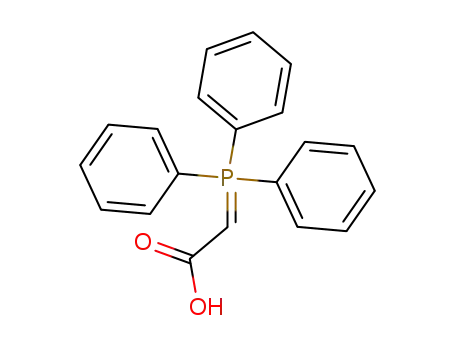Molecular Structure of 15677-02-8 (Acetic acid, (triphenylphosphoranylidene)-)