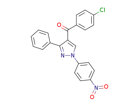 (4-Chloro-phenyl)-[1-(4-nitro-phenyl)-3-phenyl-1H-pyrazol-4-yl]-methanone