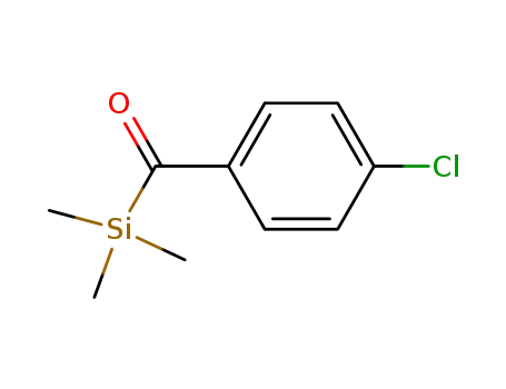 Molecular Structure of 75748-10-6 (Silane, (4-chlorobenzoyl)trimethyl-)