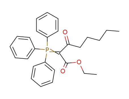 Molecular Structure of 83269-72-1 (ethyl 3-oxo-2-(triphenylphosphoranylidene)octanoate)