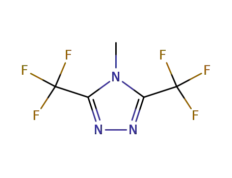 Molecular Structure of 711-37-5 (4H-1,2,4-Triazole, 4-methyl-3,5-bis(trifluoromethyl)-)
