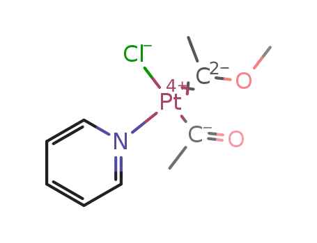 Molecular Structure of 1395411-03-6 (cis-Cl(py)Pt(COMe)[C(OMe)(Me)])