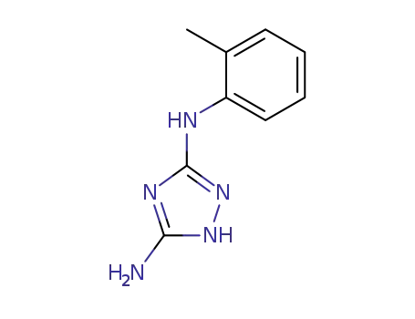 Molecular Structure of 16691-44-4 (<i>N</i><sup>3</sup>-<i>o</i>-tolyl-1<i>H</i>-[1,2,4]triazole-3,5-diyldiamine)