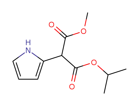 Molecular Structure of 157071-53-9 (Methyl isopropyl 2-pyrrolylmalonate)