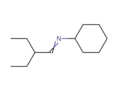 Molecular Structure of 57261-91-3 (Cyclohexanamine, N-(2-ethylbutylidene)-)