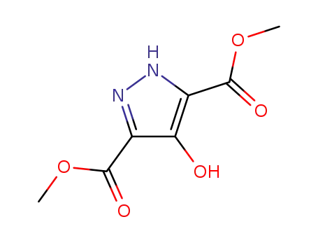 Molecular Structure of 23705-85-3 (Dimethyl 4-Hydroxypyrazole-3,5-dicarboxylate)