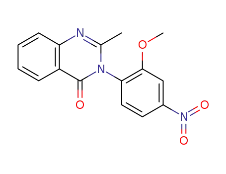 Molecular Structure of 340-52-3 (nitromethaqualone)