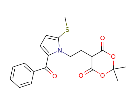 5-[2-(2-Benzoyl-5-methylsulfanyl-pyrrol-1-yl)-ethyl]-2,2-dimethyl-[1,3]dioxane-4,6-dione