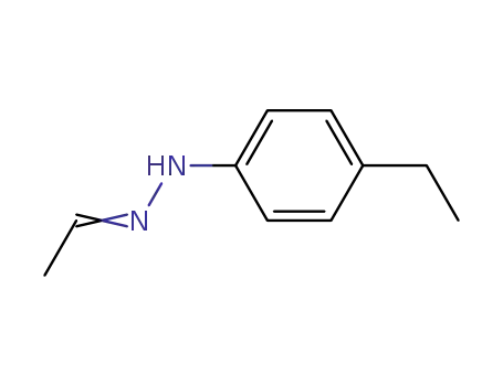 Molecular Structure of 77691-75-9 (Acetaldehyde p-ethylphenylhydrazone)
