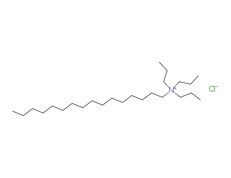 Molecular Structure of 110214-22-7 (1-Hexadecanaminium, N,N,N-tripropyl-, chloride)