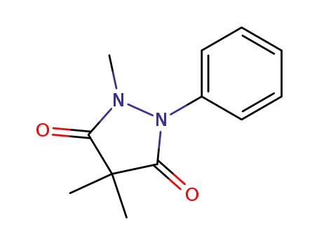 Molecular Structure of 62214-48-6 (3,5-Pyrazolidinedione, 1,4,4-trimethyl-2-phenyl-)