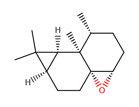 Molecular Structure of 68926-75-0 (Decahydro-1,7,7,7b-tetramethyl-cyclopropa(5,6)naphth(1,8a-b)oxirane)