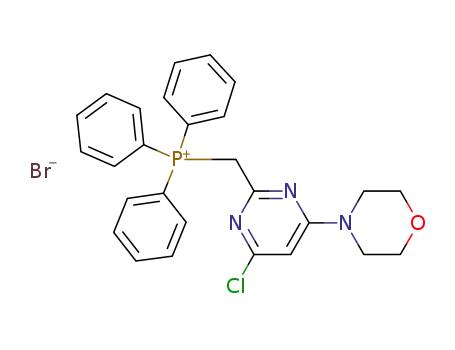 (4-chloro-6-morpholin-4-yl-pyrimidin-2-ylmethyl)-triphenyl-phosphonium bromide
