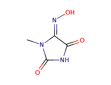 Molecular Structure of 151201-39-7 (methyl-imidazolidinetrione-5-oxime)