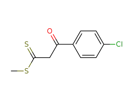 Molecular Structure of 83392-36-3 (methyl 3-(4-chlorophenyl)-3-oxopropanedithioate)