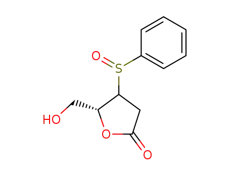 Molecular Structure of 105866-01-1 ((3R/S,4S)-5-Hydroxy-4-phenylsulfinyl-4-pentanolide)