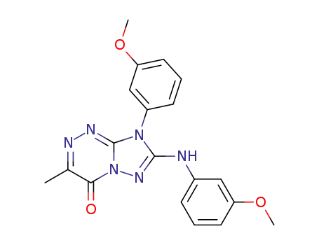8-(3-methoxyphenyl)-7-(m-anisidino)-3-methyl<1,2,4>triazolo<5,1-c><1,2,4>triazin-4(8H)-one