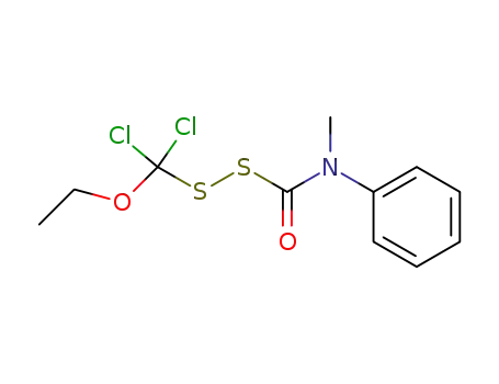 Molecular Structure of 100244-44-8 ((ethoxydichloromethyl)(methylphenylcarbamoyl)disulfane)