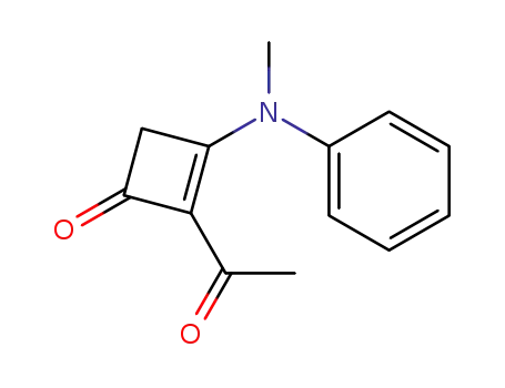 2-Acetyl-3-(N-methylanilino)-2-cyclobuten-1-on