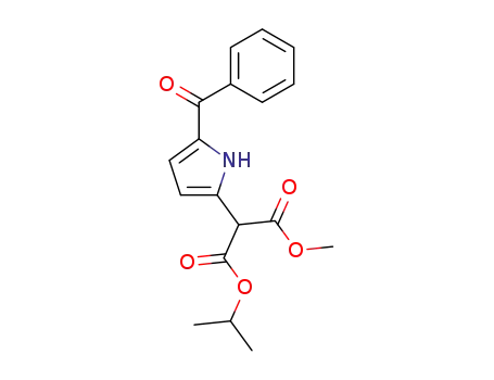 Molecular Structure of 157071-60-8 (Methyl isopropyl (5-benzoyl-2-pyrrolyl)malonate)