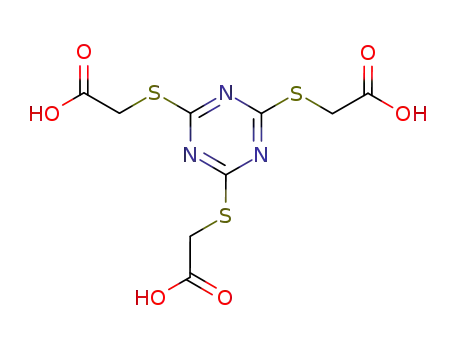 Molecular Structure of 68322-95-2 (2-[[4,6-bis(carboxymethylsulfanyl)-1,3,5-triazin-2-yl]sulfanyl]acetic acid)