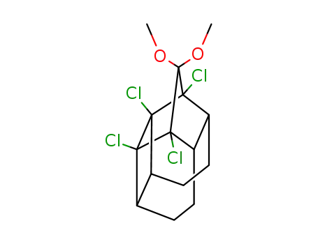 9,10,12,13-Tetrachloro-pentacyclo<6.5.0.0<sup>4,12</sup>.0<sup>5,10</sup>.0<sup>9,13</sup>>tridecan-11-one dimethyl ketal