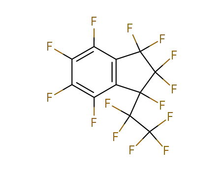 Molecular Structure of 98583-34-7 (perfluoro-1-ethylindane)