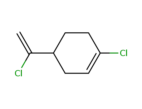 Molecular Structure of 13547-06-3 (1-CHLORO-4-(1-CHLOROETHENYL)-CYCLOHEXENE)