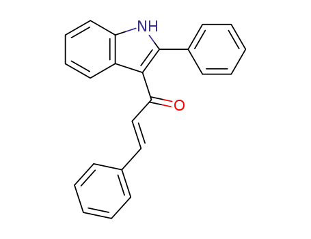 2-Propen-1-one, 3-phenyl-1-(2-phenyl-1H-indol-3-yl)-
