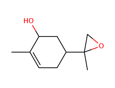 Molecular Structure of 39903-76-9 (2-Cyclohexen-1-ol, 2-methyl-5-(2-methyloxiranyl)-)