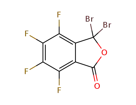 Molecular Structure of 1105698-72-3 (3,3-dibromo-4,5,6,7-tetrafluorophthalide)
