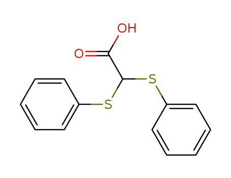 Acetic acid, bis(phenylthio)-