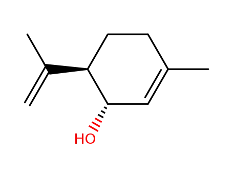 Molecular Structure of 74410-00-7 ((1S,6R)-3-methyl-6-(prop-1-en-2-yl)cyclohex-2-en-1-ol)