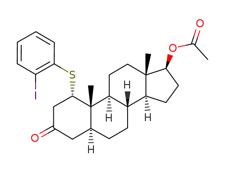 1α-(2-iodophenylthio)-17β-acetoxy-5α-androstan-3-one